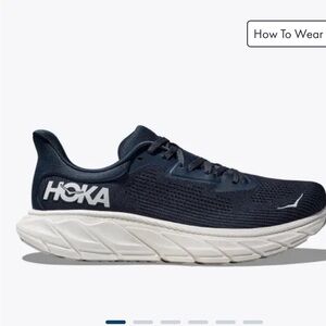 Hoka - Men’s Arahi 7, Size 11 EE (WIDE), Color Outer Space / White